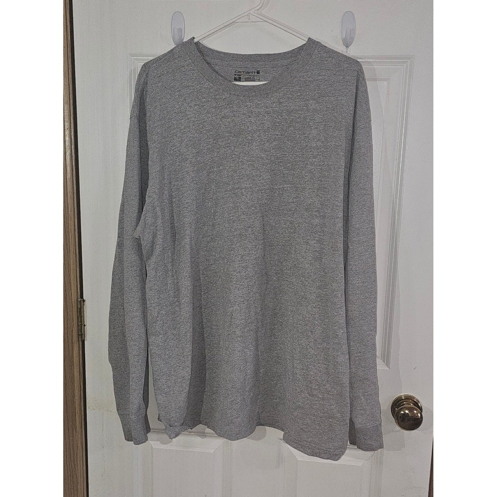 Carhartt Mens Loose Fit Long Sleeve T-Shirt Heather Gray K231 HGY XL